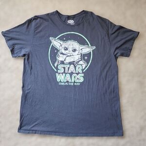 ​Star Wars XXL Mandalorian Grogu Baby Yoda "This Is The Way" Tee Shirt